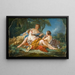Les Confidences pastorales - François Boucher — ingelijst kunstwerk aan de muur