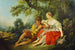 Berger die fluit speelt voor een herderin - François Boucher — weergave van het kunstwerk