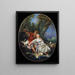 Berger en bergvrouw rustend - François Boucher — ingelijst kunstwerk aan de muur