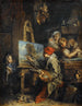 De landschapschilder - François Boucher — weergave van het kunstwerk
