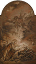 La Nativité avec un ange en vol - François Boucher — weergave van het kunstwerk