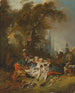 Het rusten tijdens de jacht - François Boucher — weergave van het kunstwerk