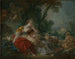Twee herdersvrouwen - François Boucher — weergave van het kunstwerk
