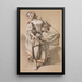 Jonge boerendochter dansend - François Boucher — ingelijst kunstwerk aan de muur