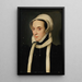 Portrait of Christine of Denmark, Duchess of Milan - François Clouet — framed artwork on a wall