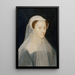 Portrait de Marie Stuart 1542-1587 reine de France et reine d'Écosse en costume de deuil - François Clouet — ingelijst kunstwerk aan de muur