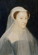 Portrait de Marie Stuart 1542-1587 reine de France et reine d'Écosse en costume de deuil - François Clouet — weergave van het kunstwerk