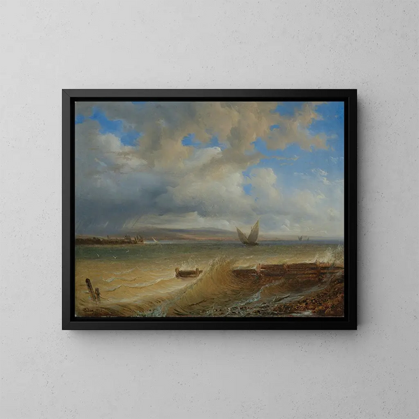 L'orage - François Diday — ingelijst kunstwerk aan de muur