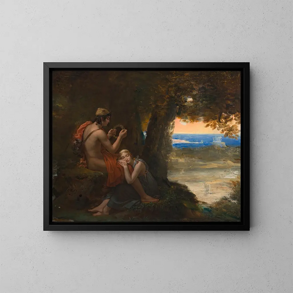 Daphnis en Chloé - François Gérard — ingelijst kunstwerk aan de muur