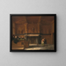 De rechtszaal van het Burg t Vrije in Brugge - François Joseph Corneille Haselaer — ingelijst kunstwerk aan de muur