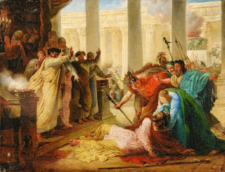 Franois Joseph Heim - Ptolemy Philopator Struck By Death As He Desecrated The Temple Of Jerusalem.webp