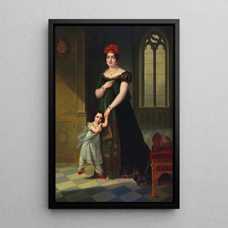 Franois Joseph Kinson - Portrait of the Duquesa de Frias and her son.webp