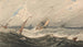 Boats on a turbulent sea - François Louis Thomas Francia — artwork view
