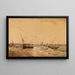Le Port de Calais - François Louis Thomas Francia — framed artwork on a wall