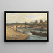 The Pont de la Concorde and the Tuileries Palace from the Cours la Reine - François Louis Thomas Francia — framed artwork on a wall