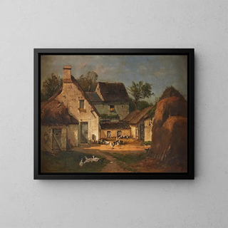La Ferme - François de Blois — ingelijst kunstwerk aan de muur