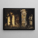 L'Incendie de Troie avec la Fuite d'Énée et Anchise - François de Nom — framed artwork on a wall