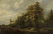 Route dans les bois avec figures de staffage - François van Knibbergen — weergave van het kunstwerk