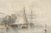 Zeilboten aan de kade - Frans Arnold Breuhaus de Groot — weergave van het kunstwerk