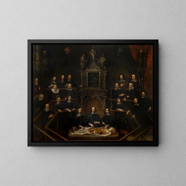 De anatomieles van Dr. Joannes van Buyten - Frans Denys — ingelijst kunstwerk aan de muur
