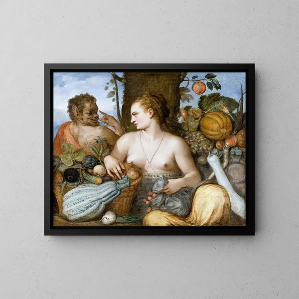 Pomone - Frans Floris — ingelijst kunstwerk aan de muur