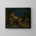 van de oorlog allegorie - Frans Francken de Jonge — ingelijst kunstwerk aan de muur