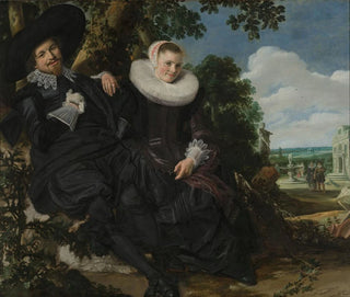Frans Hals - Portrait of a Couple Probably Isaac Abrahamsz Massa and Beatrix van der Laen.webp