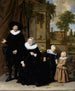 Portret van een Nederlandse familie - Frans Hals — weergave van het kunstwerk