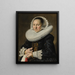 Portrait of a Woman Probably Aeltje Dircksdr Pater - Frans Hals — framed artwork on a wall