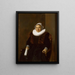 Portrait of an elderly woman traditionally called Mevrouw Bodolphe - Frans Hals — framed artwork on a wall