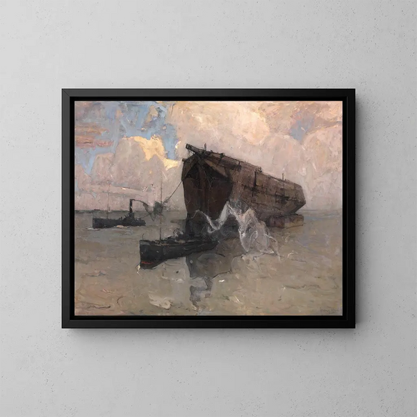 Het Laatste Avontuur - Frans Hens — ingelijst kunstwerk aan de muur