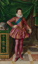 Portret van koning Lodewijk XIII van Frankrijk - Frans Pourbus de Oude — weergave van het kunstwerk