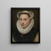 Portret van een jonge vrouw - Frans Pourbus de Oudere — ingelijst kunstwerk aan de muur