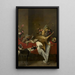 a game fruit basket and flower vase on a table - Frans Snyders — framed artwork on a wall