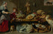 Keuken stilleven met een dienster en een jonge jongen - Frans Snyders — weergave van het kunstwerk