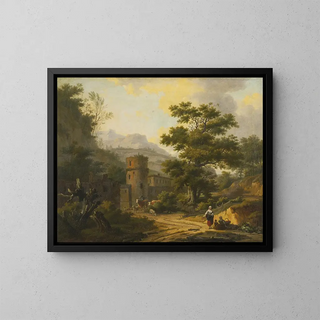 Frans Swagers - Mountainous Landscape with a Village.webp