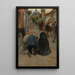 Arrivée de la procession - Frans Van Leemputten — ingelijst kunstwerk aan de muur