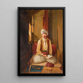 Frans Vervloet - An Interior With A Turkish Gentleman In Prayer.webp