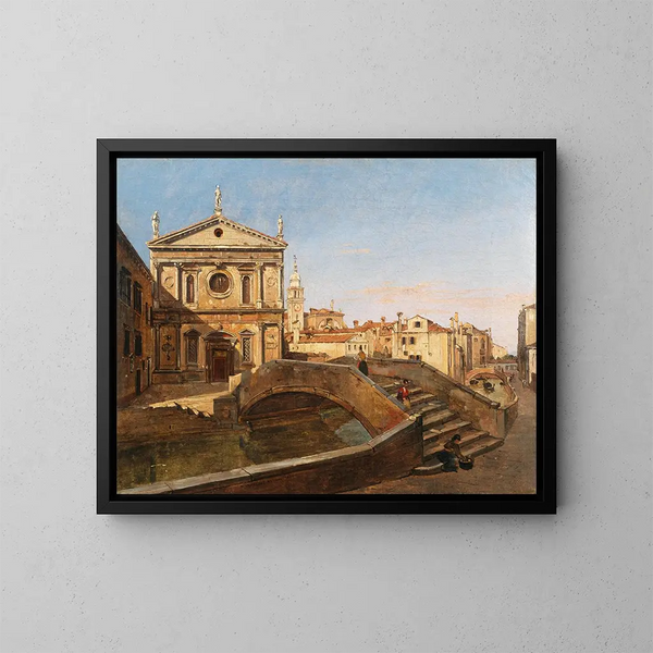 van de Kerk van San Sebastiano in Venetië - Frans Vervloet — ingelijst kunstwerk aan de muur