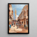 Bazar au Caire - Frans Wilhelm Odelmark — ingelijst kunstwerk aan de muur