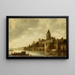 View of the Valkhof in Nijmegen - Frans de Hulst — framed artwork on a wall