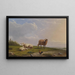 Schapen in het landschap - Frans van Severdonck — ingelijst kunstwerk aan de muur
