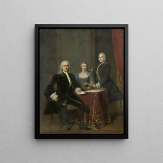 Frans van der Mijn - Family Group in an Interior.webp