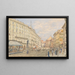 The Graben in Vienna with Leopold Fountain - Franz Alt — framed artwork on a wall