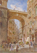 Napels Pont de Chiaia - Franz Alt — weergave van het kunstwerk