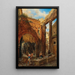 Portico of Octavia in Rome with the ancient fish market - Franz Alt — framed artwork on a wall