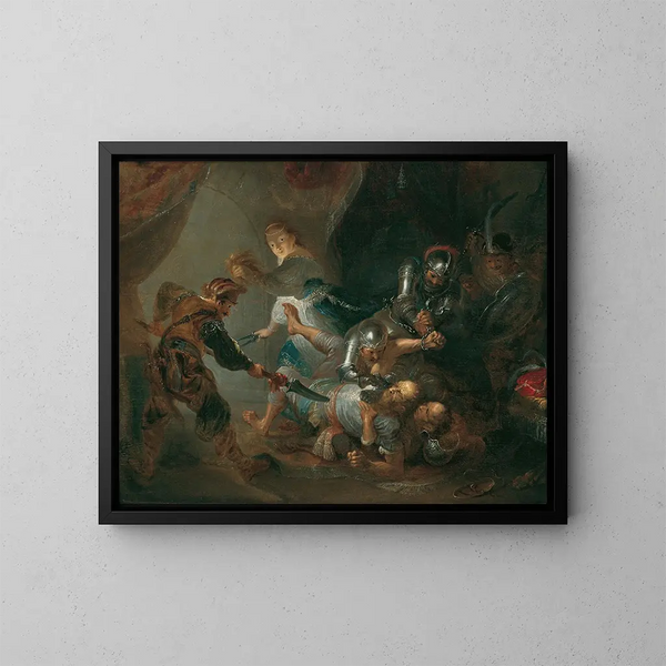 van Samson's Blindheid - Franz Anton Maulbertsch — ingelijst kunstwerk aan de muur