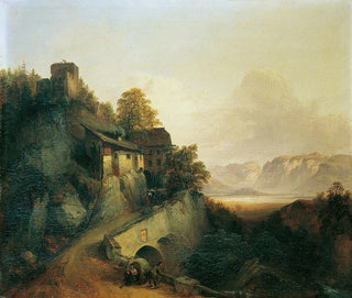 Franz Barbarini - Gebirgsstrae in Tirol.webp