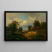 Deel bij Neunkirchen - Franz Barbarini — ingelijst kunstwerk aan de muur