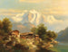 scène in Zwitserland - Franz Barbarini — weergave van het kunstwerk